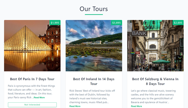 React Tours Project